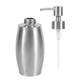 1pc 304 Stainless Steel Bathroom Shampoo Shower Pump Lotion Dispenser Liquid Bottle 350ml - Extra Image