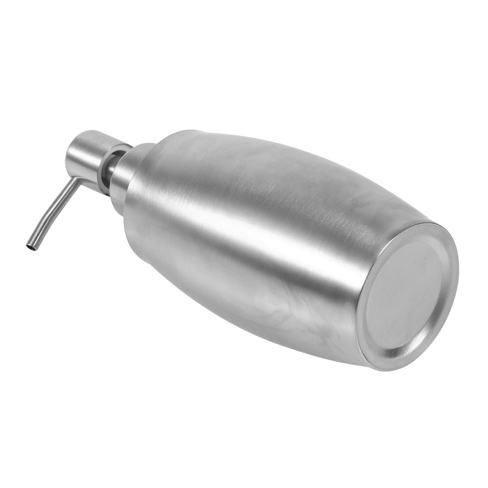 1pc 304 Stainless Steel Bathroom Shampoo Shower Pump Lotion Dispenser Liquid Bottle 350ml