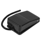 220V / 380V Electrical Power Plastic Foot Pedal Switch On Off Control Black Color 10cm Cord - Top-Down View