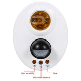 E27 110-250V Human Body Induction Automatic IR Infrared Sensor Light Socket Base Lamp Holder