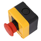 1Pc 660V 10A Plastic Shell Red Sign Emergency Stop Mushroom Push Button Switch New