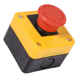 1Pc 660V 10A Plastic Shell Red Sign Emergency Stop Mushroom Push Button Switch New - Extra Image