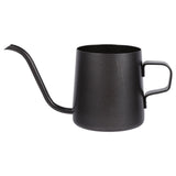 Black Stainless Steel Pour Coffee Drip Pot Kettle With Long Over Gooseneck Spout (250ml) - Side View