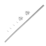 1Pc 40cm Long Door Loop With Triangle Ends For Exposed Mortise Mounting Protect Wire Cable - Rear View