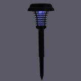 Solar Power Insect Trap Electronic Mosquito Bugs Killer LED Light Outdoor Garden Lawn Lamp - Close-Up Angle