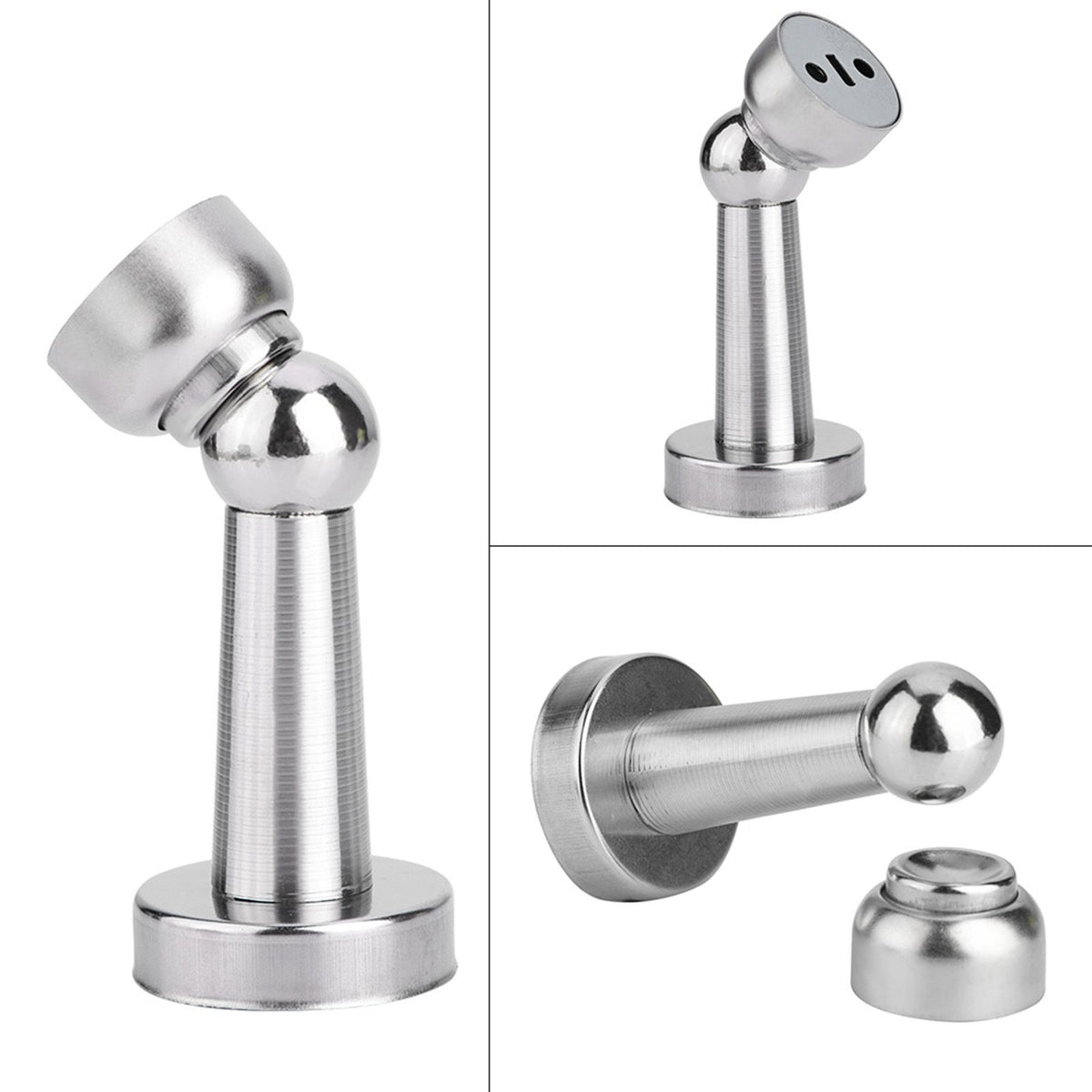 New Heavy Duty Stainless Steel Strong Magnetic Door Stopper Powerful Bedroom Doorstop