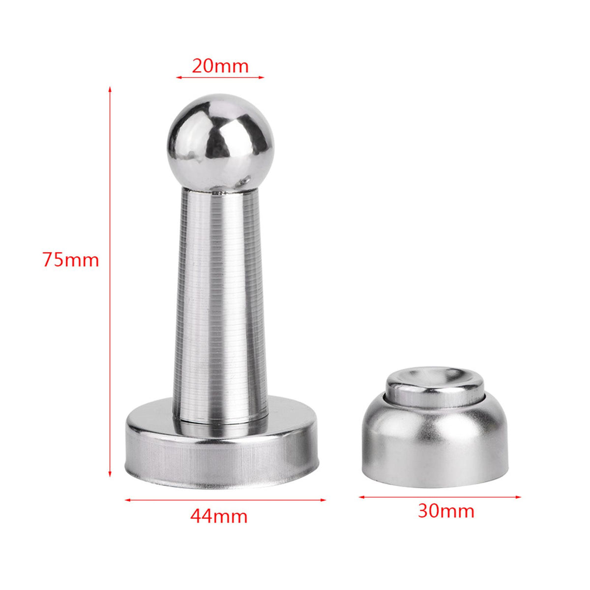 New Heavy Duty Stainless Steel Strong Magnetic Door Stopper Powerful Bedroom Doorstop