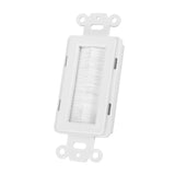 Plastic Anti dust Brush Cable Wall Plate Port Insert Cover Outlet Mount Multimedia Panel New #1 - Close-Up Angle