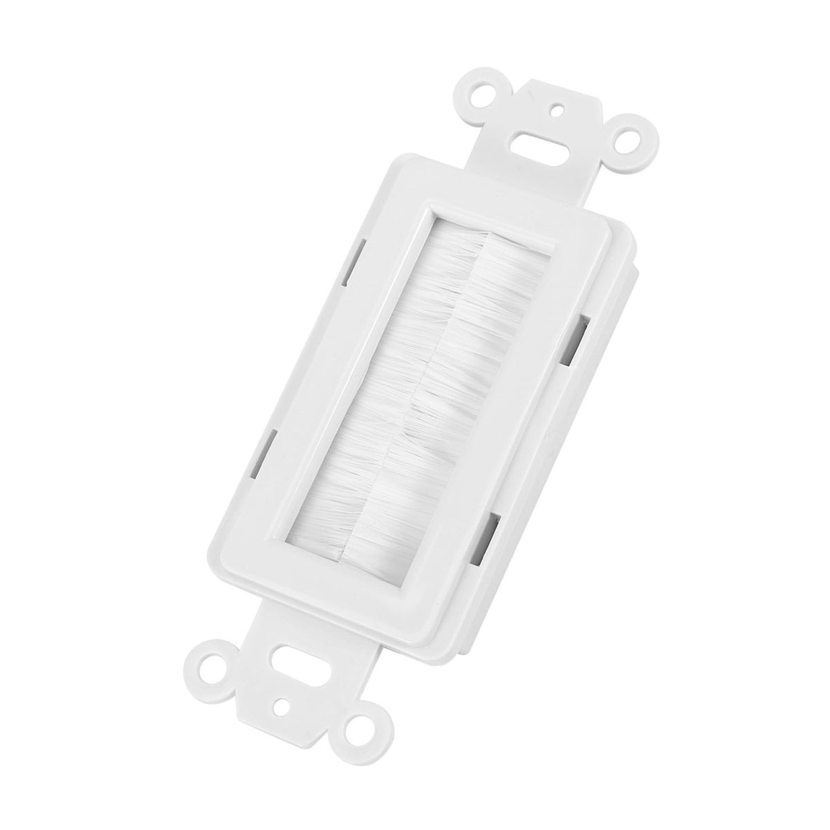 Plastic Anti dust Brush Cable Wall Plate Port Insert Cover Outlet Mount Multimedia Panel New #1