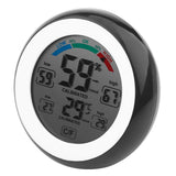 1Pc Creative Digital LCD Temperature Thermometer Hygrometer Electronic Humidity Meter (Black)