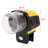 1Pc Digital Automatic Electrical Plastic Fish Feeder Timer Home Aquarium Tank Food Feeding Hot - Low Angle