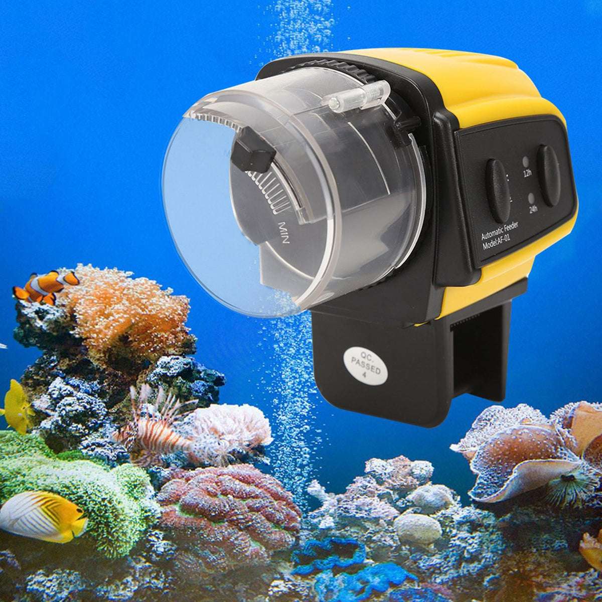 1Pc Digital Automatic Electrical Plastic Fish Feeder Timer Home Aquarium Tank Food Feeding Hot