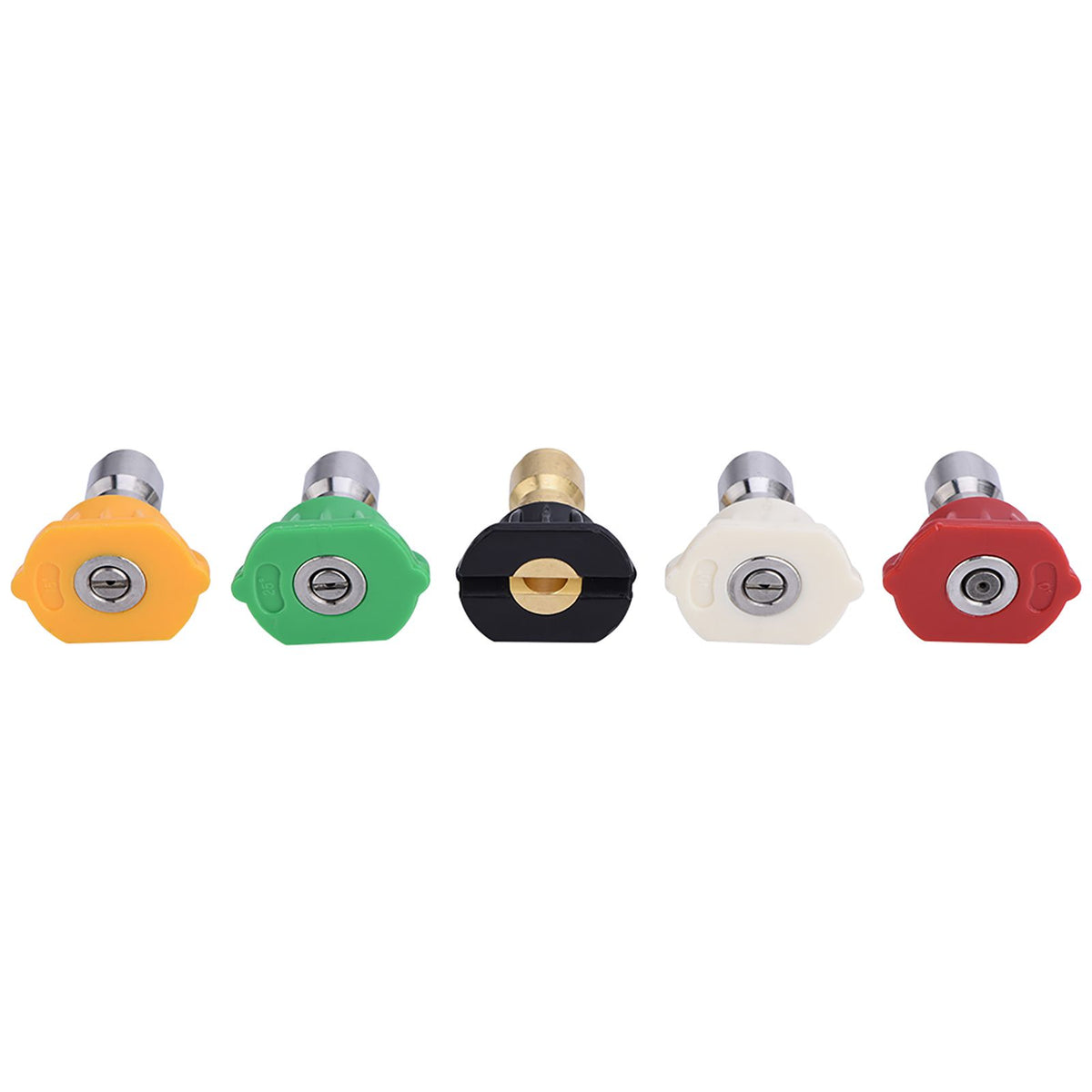 5pcs New Pressure Washer Spray Nozzles Tip Set Variety Degrees For Quick Connect Hot