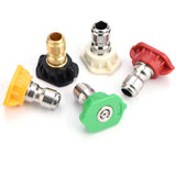 5pcs New Pressure Washer Spray Nozzles Tip Set Variety Degrees For Quick Connect Hot