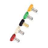 5pcs New Pressure Washer Spray Nozzles Tip Set Variety Degrees For Quick Connect Hot
