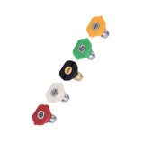 5pcs New Pressure Washer Spray Nozzles Tip Set Variety Degrees For Quick Connect Hot