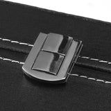 1Pc High Grade 6 Slots PU Leather Box Case For Watch Jewellery Display Storage Organizer Hot - 45-Degree Angle