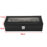 1Pc High Grade 6 Slots PU Leather Box Case For Watch Jewellery Display Storage Organizer Hot - Extra Image