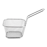 8Pcs Mini Stainless Steel Chips Deep Fry Baskets Food Presentation Strainer Potato Cooking Tool - Front View