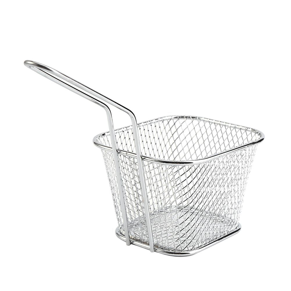 8Pcs Mini Stainless Steel Chips Deep Fry Baskets Food Presentation Strainer Potato Cooking Tool