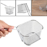 8Pcs Mini Stainless Steel Chips Deep Fry Baskets Food Presentation Strainer Potato Cooking Tool