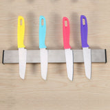 Multi Purpose Stainless Steel Magnetic Knives Rack Holder Home Kitchen Tool Organizer 31CM - Rear View