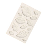 3D Silicone Leaves Fondant Cake Mold Creative Chocolate Sugarcraft Mould Decorating DIY Tool - Side View
