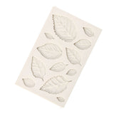 3D Silicone Leaves Fondant Cake Mold Creative Chocolate Sugarcraft Mould Decorating DIY Tool - Rear View
