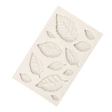 3D Silicone Leaves Fondant Cake Mold Creative Chocolate Sugarcraft Mould Decorating DIY Tool - Low Angle