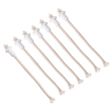 7Pcs Ceramic Holders Torch Wine Bottle Oil Candle Lamp Heat Resistant Kerosene Wick