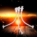 7Pcs Ceramic Holders Torch Wine Bottle Oil Candle Lamp Heat Resistant Kerosene Wick