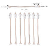 7Pcs Ceramic Holders Torch Wine Bottle Oil Candle Lamp Heat Resistant Kerosene Wick - Extra Image