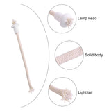 7Pcs Ceramic Holders Torch Wine Bottle Oil Candle Lamp Heat Resistant Kerosene Wick