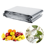 1Pc 210 x 120cm Silver Plant Reflective Film Garden Greenhouse Grow Light Accessories New - Extra Image