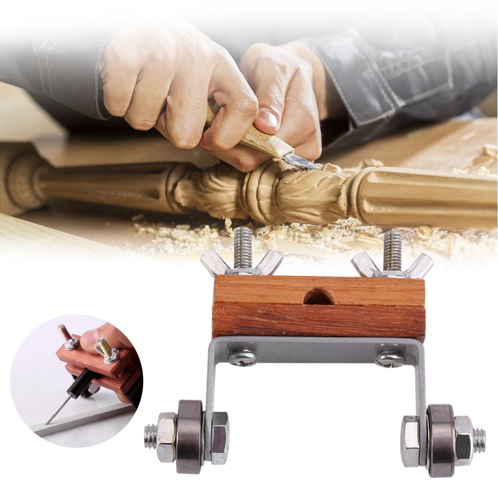 Honing Guide Chisel Edge Sharpening Graver Tools for Woodworking Carving Knives Sharpener