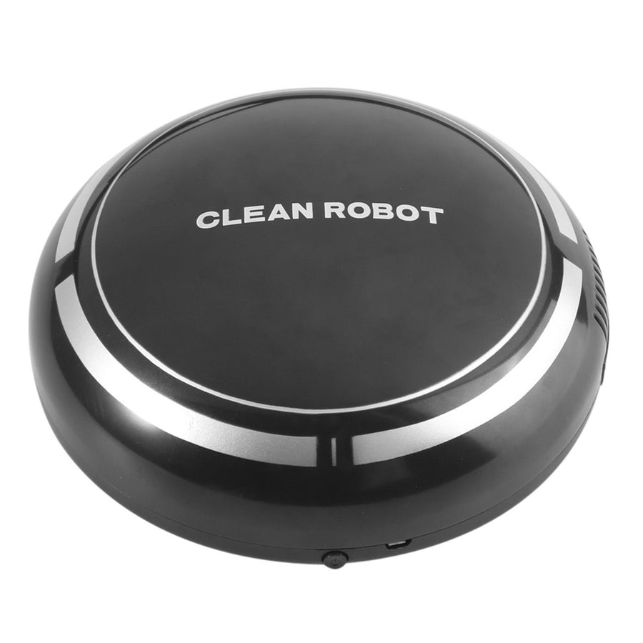 USB Rechargeable Smart Automatic Robotic Household Floor Cleaner Dust Sweeping Machine Black