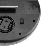 USB Rechargeable Smart Automatic Robotic Household Floor Cleaner Dust Sweeping Machine Black - Top-Down View
