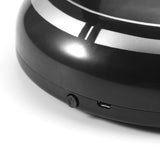 USB Rechargeable Smart Automatic Robotic Household Floor Cleaner Dust Sweeping Machine Black - Close-Up Angle