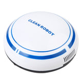 USB Rechargeable Smart Automatic Robotic Household Floor Cleaner Dust Sweeping Machine White - Rear View