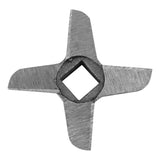 Cross shaped Professional Steel Kitchen Meat Grinder Blade Mincers Cutter Part #10 - Front View