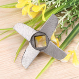 Cross shaped Professional Steel Kitchen Meat Grinder Blade Mincers Cutter Part #10