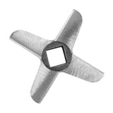Cross shaped Professional Steel Kitchen Meat Grinder Blade Mincers Cutter Part #32 - Side View