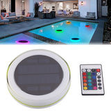 Solar RGB Decoration Lamp LED Pond Swimming Pool Floating Fountain Light with Remote Control