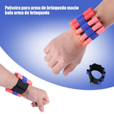 Professional Toy Gun Wristband Toy Soft Bullets Band Holder Storage Outdoor Game Equipment - Top-Down View