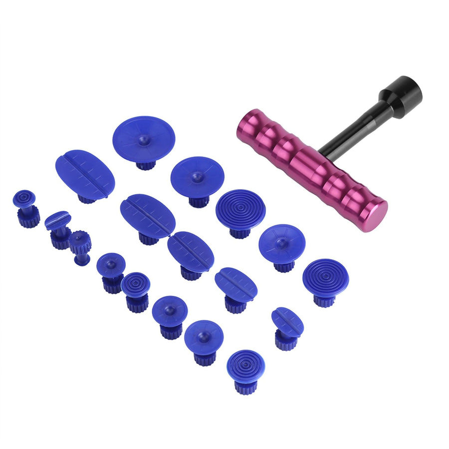 T Bar Car Body Panel Paintless Automobile Dent Removal Repair Lifter Tool 18Pcs Puller Tabs