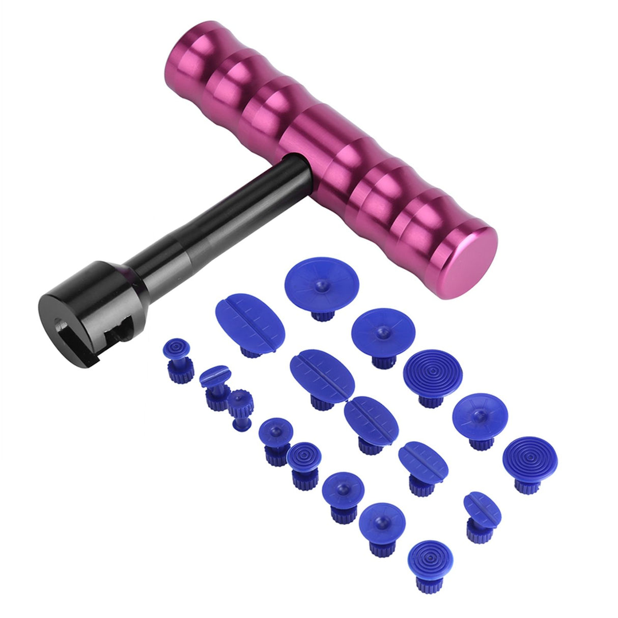 T Bar Car Body Panel Paintless Automobile Dent Removal Repair Lifter Tool 18Pcs Puller Tabs