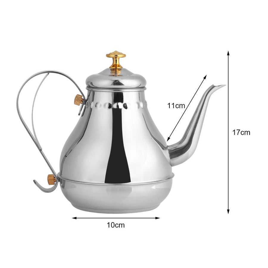1.2L Stainless Steel Gooseneck Pour Coffee Drip Kettle Tea Filter Pot Indoor