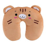 Animal Travel Neck PP Cotton Pillow Soft U Shaped Car Head Rest Toy Cushion Tiger
