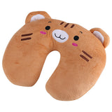 Animal Travel Neck PP Cotton Pillow Soft U Shaped Car Head Rest Toy Cushion Tiger - Close-Up Angle
