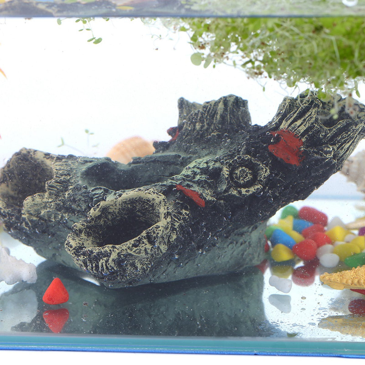 Artificial Resin Aqua Aquarium Dead Wood Fish To avoid Hole Tank Ornament Decor